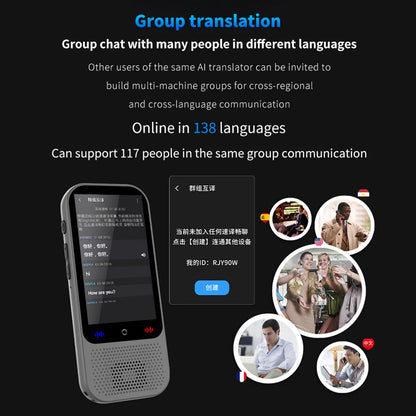 Pro Portable Language Translator Device with 138 Languages